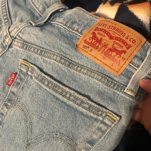 vintage straight leg high waisted Levi's 501s jeans - Picture 2 of 3